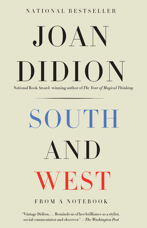 South And West By Joan Didion 9780525434191 - 