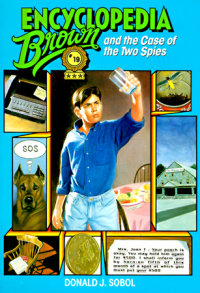 Book cover for Encyclopedia Brown and the Case of the Two Spies