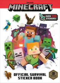 Book cover for Minecraft Official Survival Sticker Book (Minecraft)