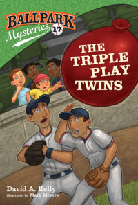 Cover of Ballpark Mysteries #17: The Triple Play Twins cover