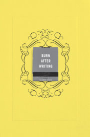 Burn After Writing (Yellow) 