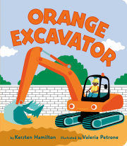 Orange Excavator 