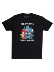 Fight Evil, Read Books: 2018 Design Unisex T-Shirt Large