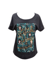 Puffin in Bloom: Little Women Women's Relaxed Fit T-Shirt Small 