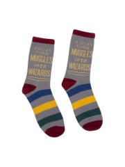 Books Turn Muggles into Wizards Socks - Large 