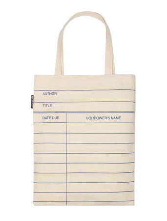 Library Card (Natural) Tote Bag