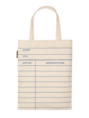 Library Card (Natural) Tote Bag 