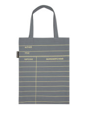 Library Card (Gray) Tote Bag 