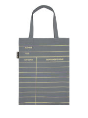 Library Card (Gray) Tote Bag 