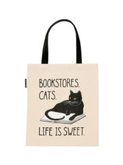Bookstore Cats Tote Bag 