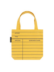 Library Card (Yellow) Mini Tote Bag