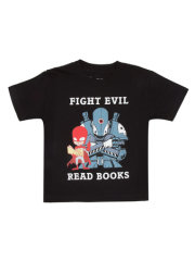 Fight Evil Read Books: 2018 Design Kids' T-Shirt - 4 Yr