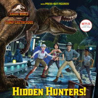 Book cover for Hidden Hunters! (Jurassic World: Camp Cretaceous)