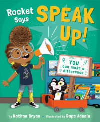 Book cover for Rocket Says Speak Up!
