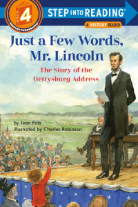 Book cover for Just a Few Words, Mr. Lincoln