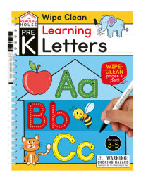 Book cover for Learning Letters (Pre-K Wipe Clean Workbook)