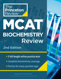 Book cover for Princeton Review MCAT Biochemistry Review, 2nd Edition