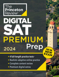 Book cover for Princeton Review Digital SAT Premium Prep, 2024