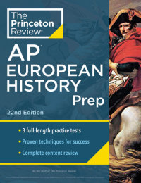 Book cover for Princeton Review AP European History Prep, 22nd Edition