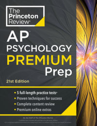 Cover of Princeton Review AP Psychology Premium Prep, 21st Edition cover