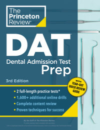 Book cover for Princeton Review DAT Prep, 3rd Edition