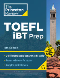 Cover of Princeton Review TOEFL iBT Prep with Audio/Listening Tracks, 18th Edition