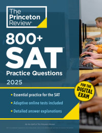Book cover for 800+ SAT Practice Questions, 2025
