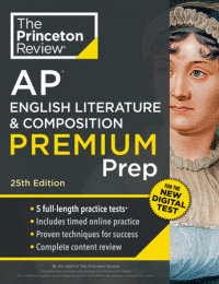 Cover of Princeton Review AP English Literature & Composition Premium Prep, 25th Edition cover