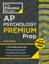 Cover of Princeton Review AP Psychology Premium Prep, 22nd Edition cover