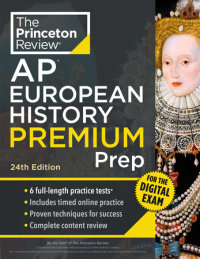 Book cover for Princeton Review AP European History Premium Prep, 24th Edition