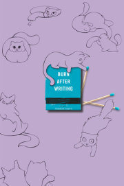 Burn After Writing (Purple With Cats) 