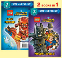 Book cover for Penguin Trouble!/Flash Forward! (LEGO Batman)