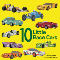 Book cover for 10 Little Race Cars