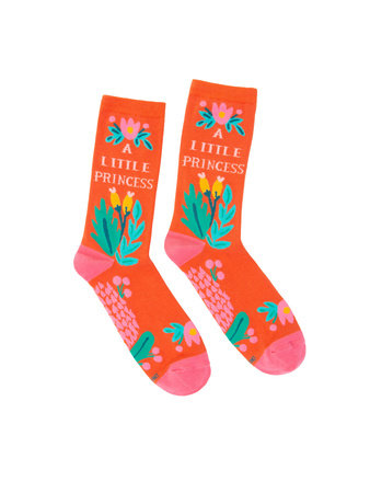 Puffin in Bloom: A Little Princess Socks - Large