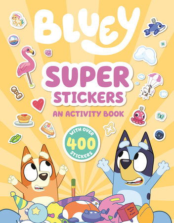 bluey games bluey sticker set for kids - bluey party supplies