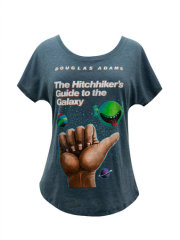 The Hitchhiker's Guide to the Galaxy (Indigo) Women's Relaxed Fit T-Shirt X-Small 