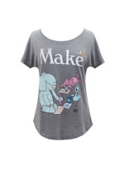 ELEPHANT & PIGGIE Make Women's Relaxed Fit T-Shirt X-Small 