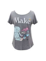 ELEPHANT & PIGGIE Make Women's Relaxed Fit T-Shirt X-Large