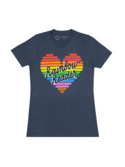 Rainbow Reader Women's Crew T-Shirt Large