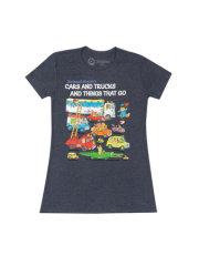 Richard Scarry: Cars and Trucks and Things That Go Women's Crew T-Shirt Medium