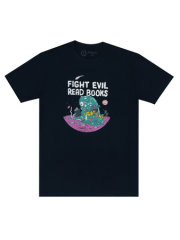 Fight Evil, Read Books: 2023 Design Unisex T-Shirt Small 