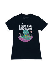 Fight Evil, Read Books: 2023 Design Women's Crew T-Shirt X-Small 