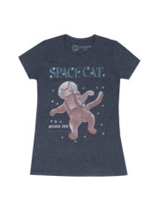 Space Cat Women's Crew T-Shirt XX-Large