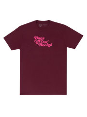 Bans Off Our Books (Maroon) Unisex T-Shirt X-Small