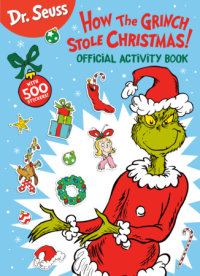 Book cover for Dr. Seuss: How the Grinch Stole Christmas! Official Activity Book with 500 Stickers