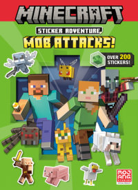 Book cover for Minecraft Sticker Adventure: Mob Attacks! (Minecraft)