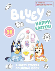 Bluey: Happy Easter! A Puffy Sticker Coloring Book 