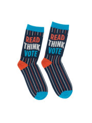 Read Think Vote 2024 Socks - Small 