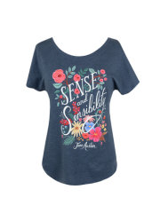 Puffin in Bloom: Sense and Sensibility Women's Relaxed Fit T-Shirt X-Large