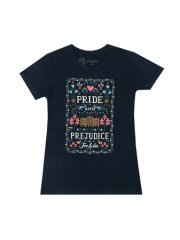 Puffin in Bloom: Pride and Prejudice Women's Crew T-Shirt X-Large